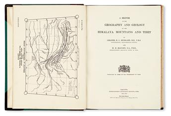 BURRARD, SIDNEY GERALD; and HAYDEN, HENRY HUBERT. A Sketch of the Geography and Geology of the Himalaya Mountains and Tibet.  1907-08